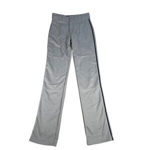 NEW Easton Adult Rival Baseball Pants Gray w/ Navy Piping Men's Small 29"-31"